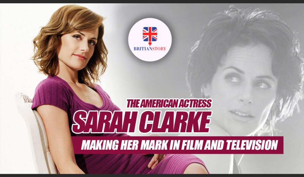 Sarah Clarke on set for a TV role